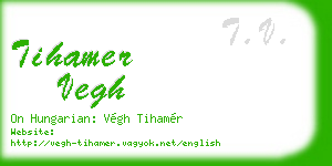 tihamer vegh business card